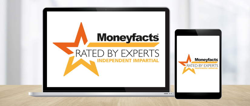 Banner Image of Moneyfacts Rated By Experts Logo Shown on Laptop and Tablet