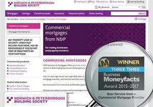 Example of a Business Moneyfacts Awards Logo in Use