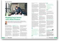 Business Moneyfacts Example of an Editorial Double Page Spread