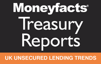 Brand Logo for Moneyfacts UK Unsecured Lending Trends Treasury Report