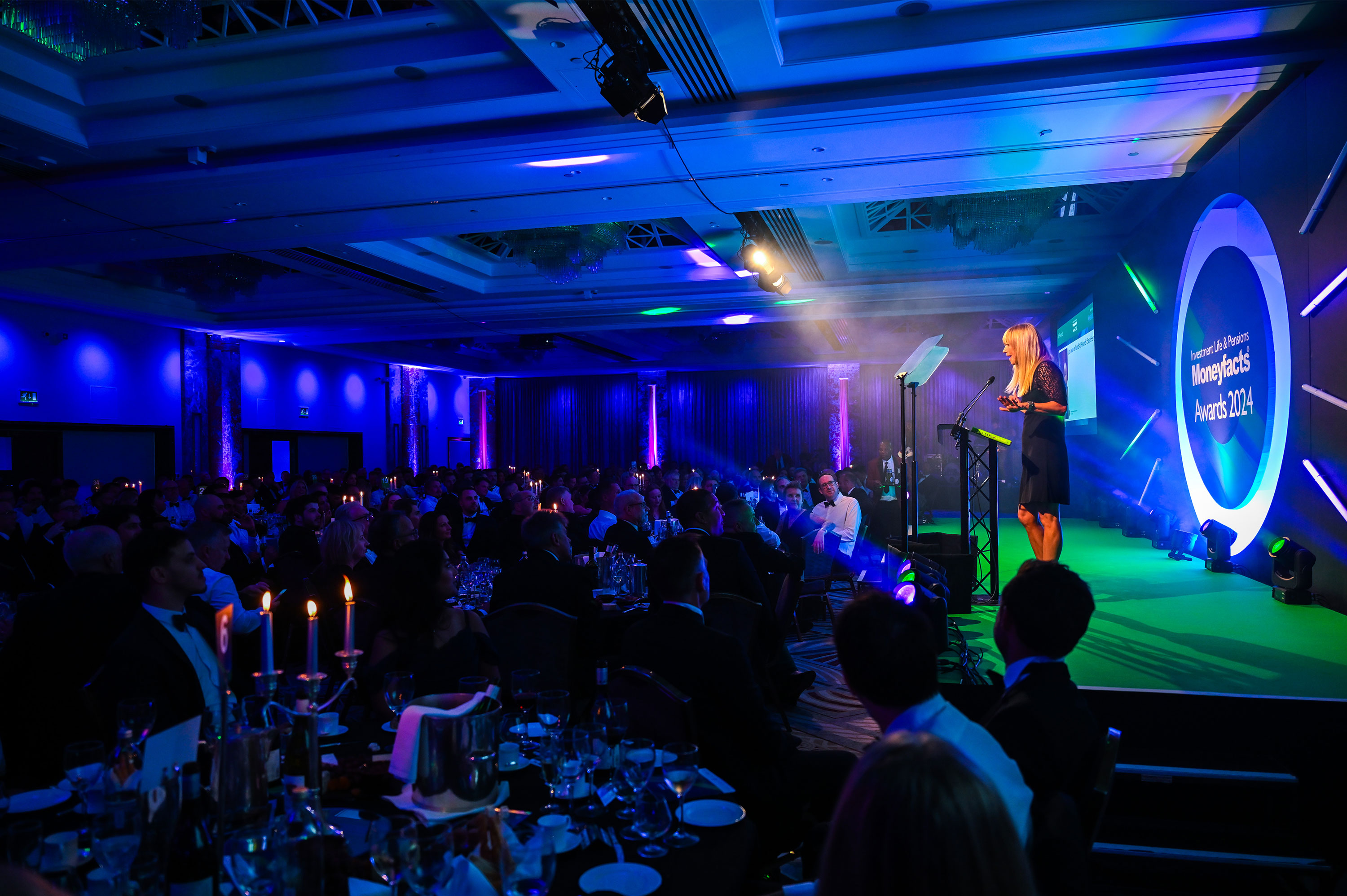 Investment Life & Pensions Moneyfacts Awards Host Sara Cox