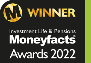 Brand Logo Investment Life & Pensions Moneyfacts Awards Winner