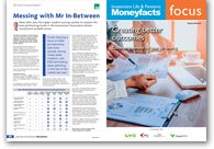 Investment Life & Pensions Moneyfacts Example of a Focus Supplement Double Page Spread