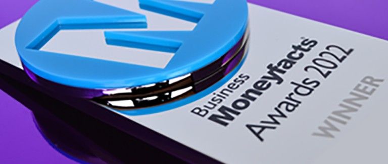 Banner Image of the Business Moneyfacts Awards Winner's Trophy
