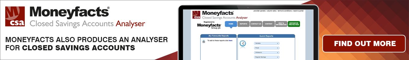 Moneyfacts Closed Savings Accounts Analyser Banner Advert