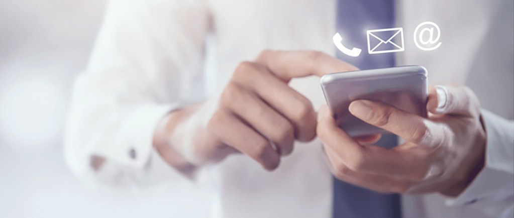 Banner Image of Business Man Using Mobile Phone